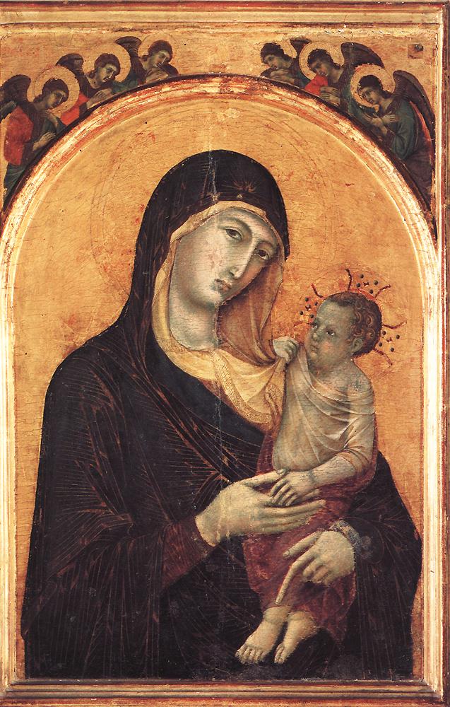 Duccio di Buoninsegna Madonna and Child with Six Angels dfg